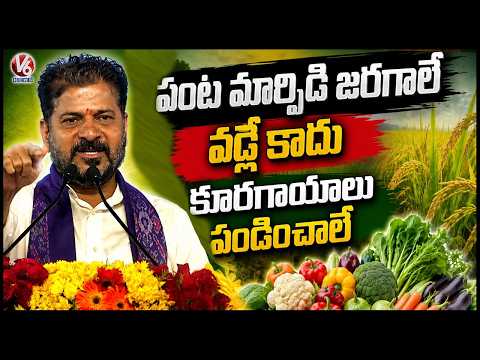 CM Revanth Advocates Vegetable Cultivation as an Alternative to Paddy | V6 News - V6NEWSTELUGU