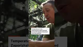 Ukrainian soldiers battle heat in Zaporizhzhia