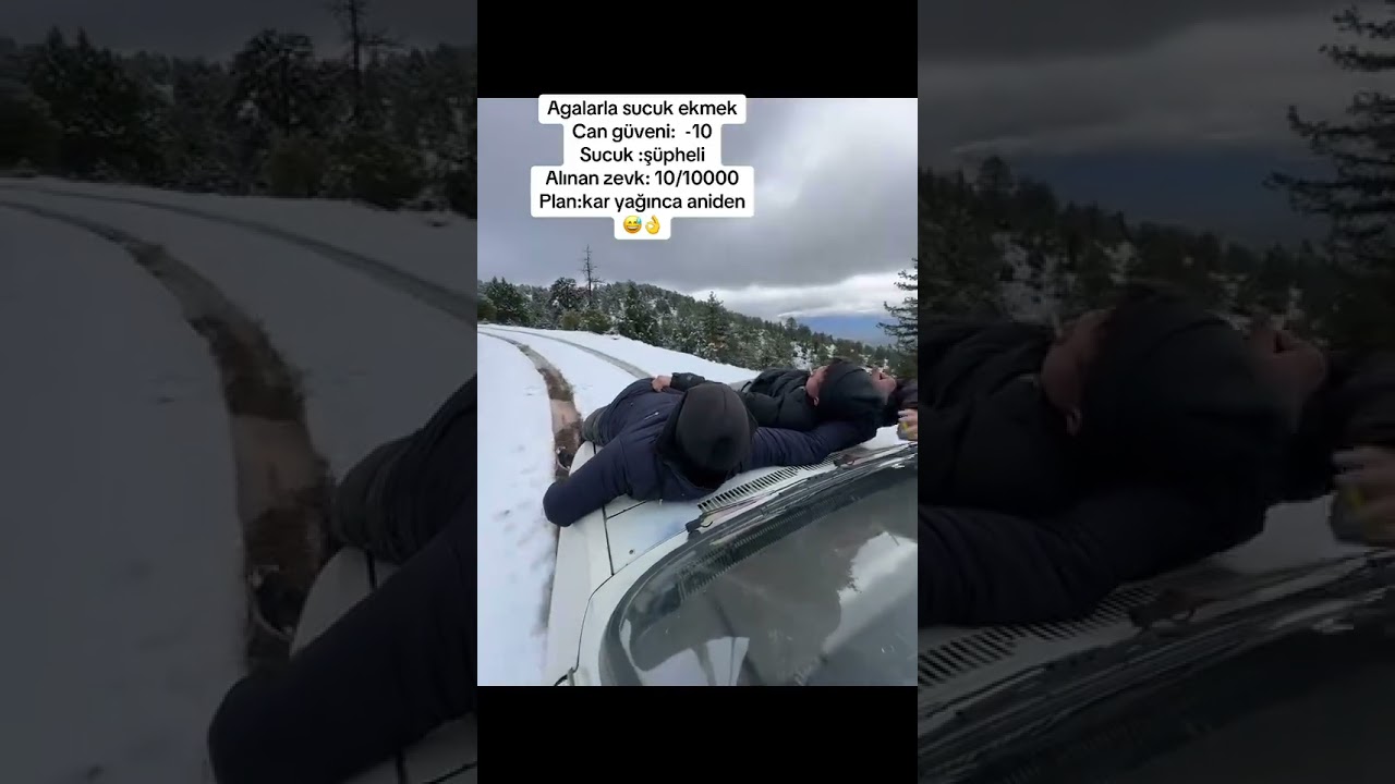 Kar yağınca Yaylaya Koşan Yörükler 😂😂