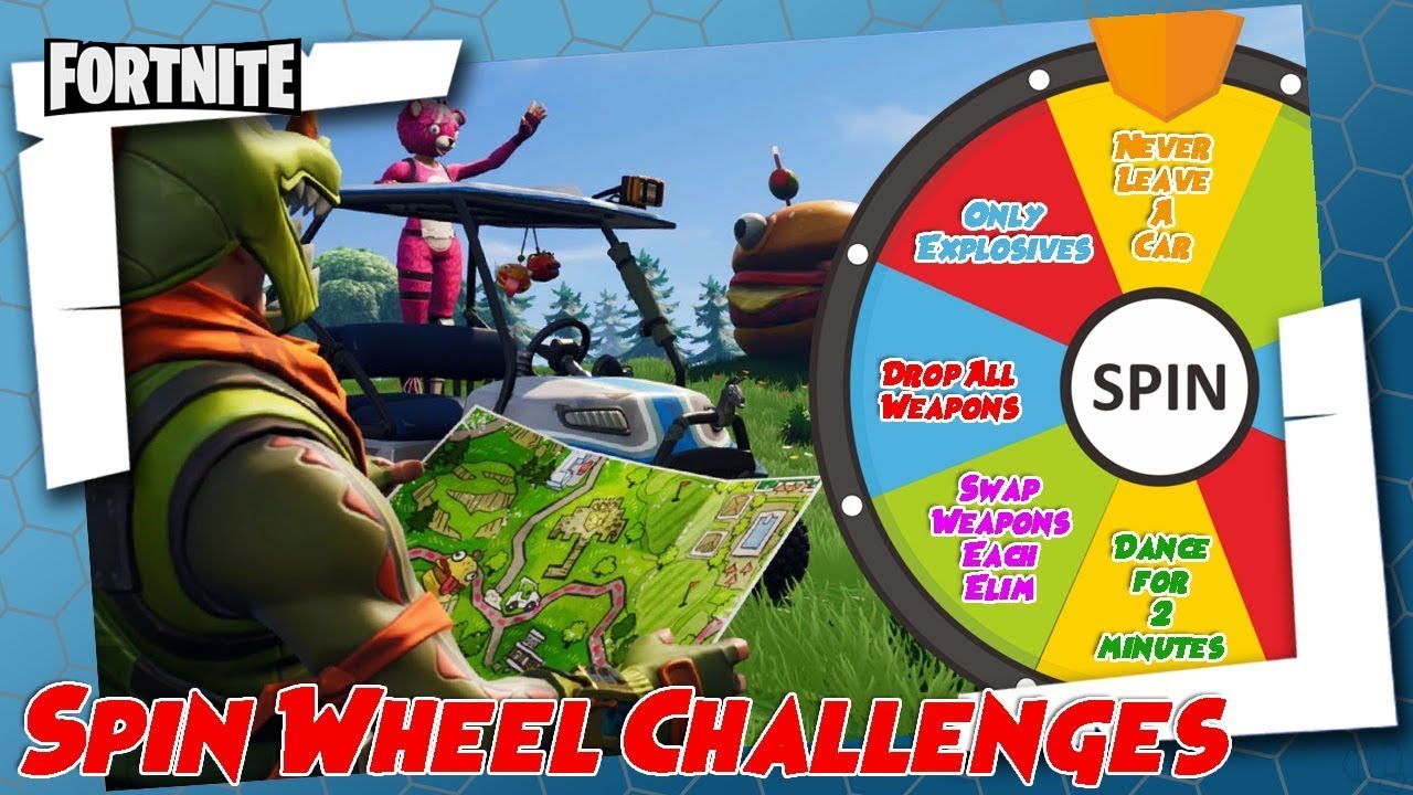 After every kill I spin the wheel of Challenges in Fortnite!