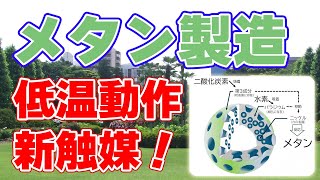 合成メタンを製造する新触媒を量産【生産量を10倍に！】