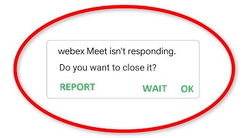How To Fix Cisco Webex Meetings Isn