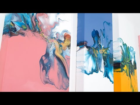 AMAZING Acrylic Pouring