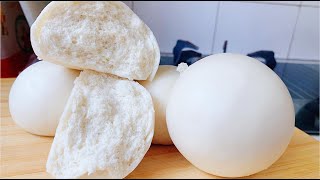 手工大馒头一个小时搞定白胖松软Chinese steamed bun