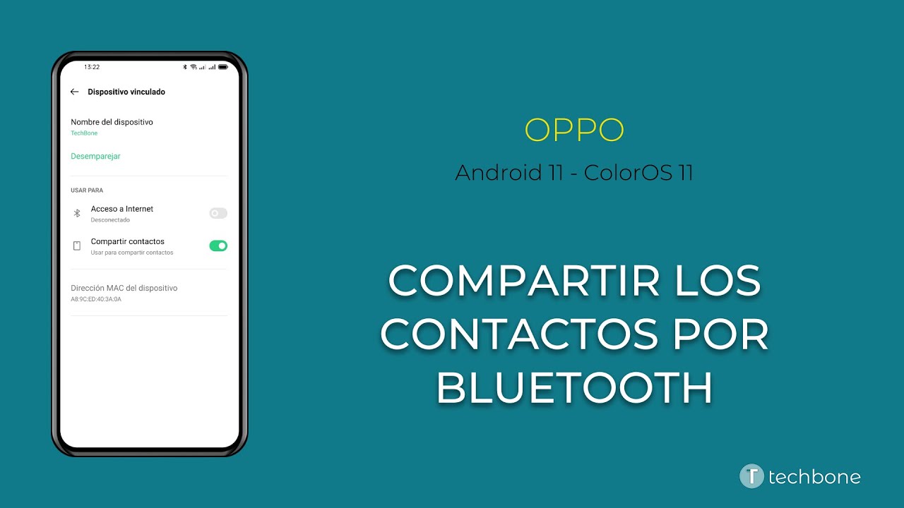 Compartir los Contactos por Bluetooth - Oppo [Android 11 - ColorOS 11]