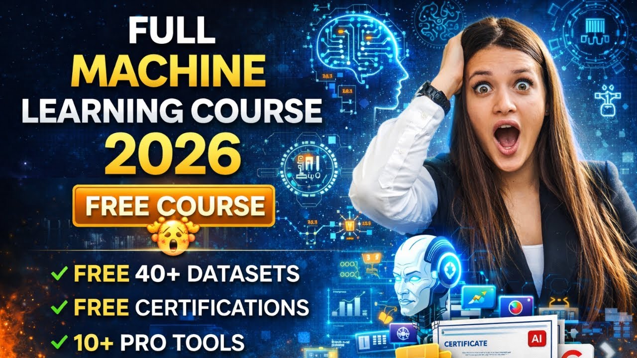 Full Machine Learning Course in Hindi 🔥 3 Hours Practical Training ...