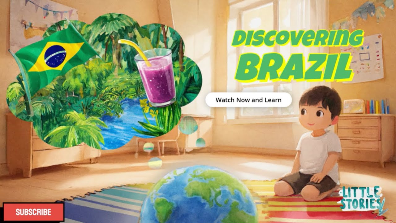 Discovering Brazil for Kids -A Fun Learning Adventure- Little Stories - A Journey Around the World