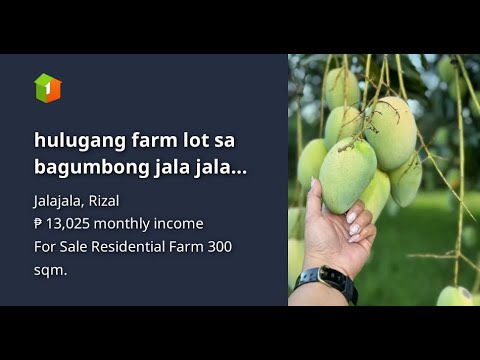 hulugang farm lot sa bagumbong jala jala rizal - YouTube