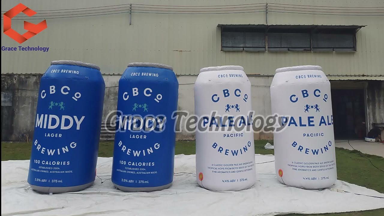 Custom Giant Inflatable Bottle Can Product Replica Inflatable Wine Bottle Model Cans for Advertising