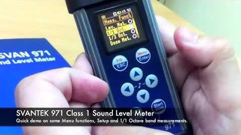 Copy of SVANTEK 971 with optional Octave band   Sound Level Meter