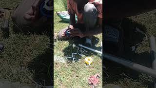 connecting a GI stand with a hdpe pipe via using a socket and male adapter of hdpe @mathiasplumbing
