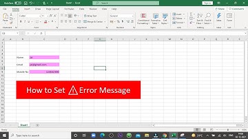 How to use Data Validation function in Excel with  ⚠️ERROR Message #Shorts #Excel Tutorials