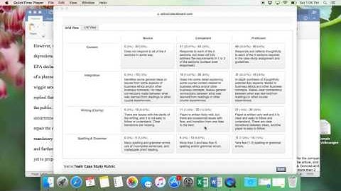 Case Study Rubric Paper
