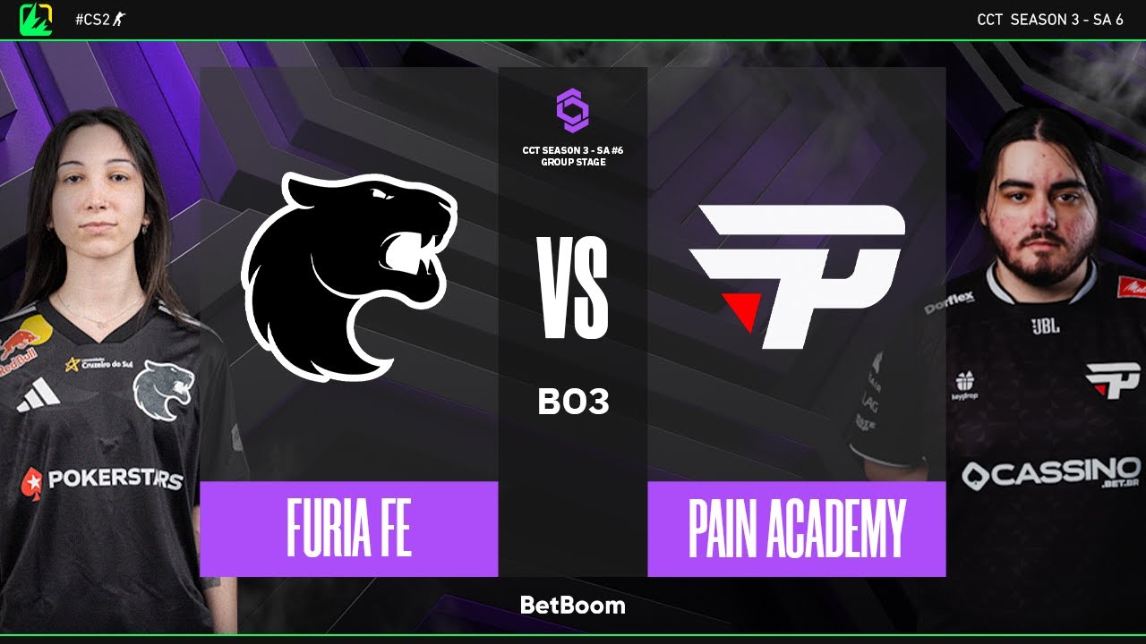 CCT Season 3 - SA #6 | FURIA Female x paiN Academy | Fase de grupos | CS2