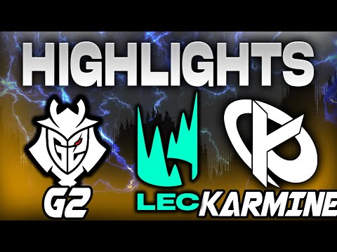 G2 ESPORTS VS KARMINE CORP HIGHLIGHTS LEC 2024 SPRING SEASON JORNADA 3 - LEAGUE OF LEGENDS - ESPAÑOL