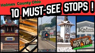 10 MUST SEE Stops in Holmes County Ohio  +1 Bonus | Amish Country | + Insider Hot Tips | OneDay Trip