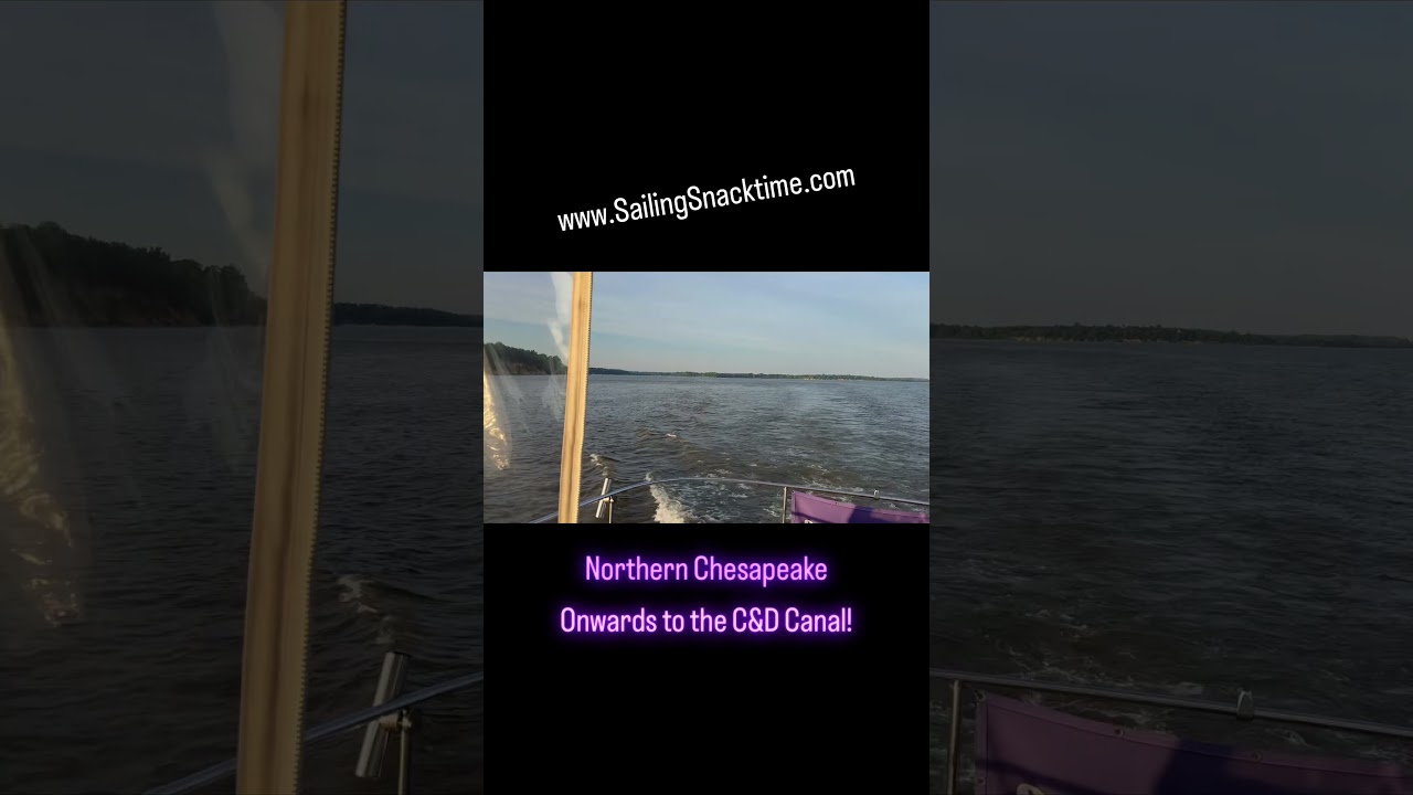 We just left the Anchorage heading north up the Chesapeake Bay to the Chesapeake & Delaware Canal. ￼