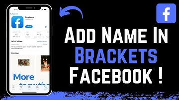 How To Add A Name In Brackets On Facebook !