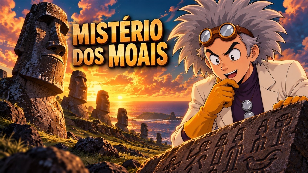 Miniatura original do episódio Mistério da Ilha de Páscoa: como os moais foram movidos?