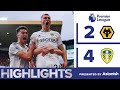 HIGHLIGHTS  WOLVES 2 4 LEEDS UNITED  SIX GOALS AND A RED CARD