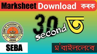 HSLC Marksheet Download || In Android || BhoraliTech screenshot 1