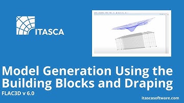FLAC3D 6.0 Model Generation Using the Building Blocks and Draping