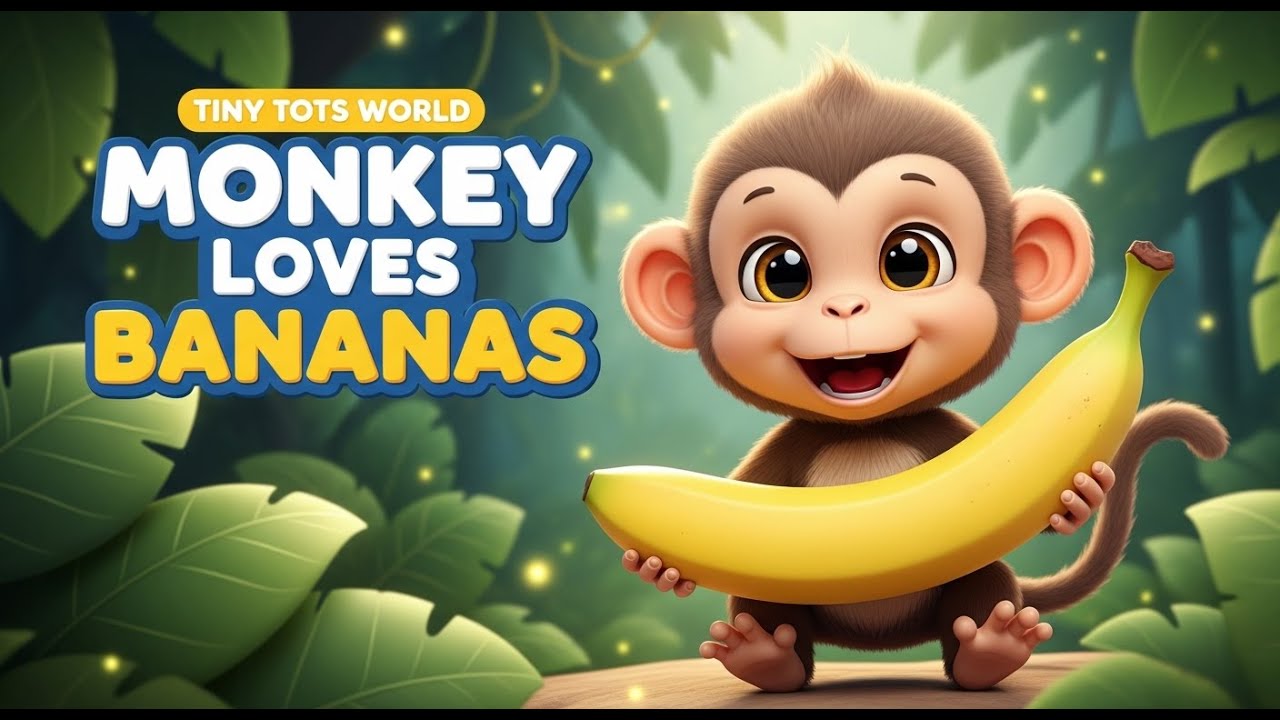 Funny Monkey Banana Song | Preschool Kids Music