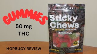 Sticky Chews Cherry Blaster Sticky Zoo 50mg THC Infused Gummies Review