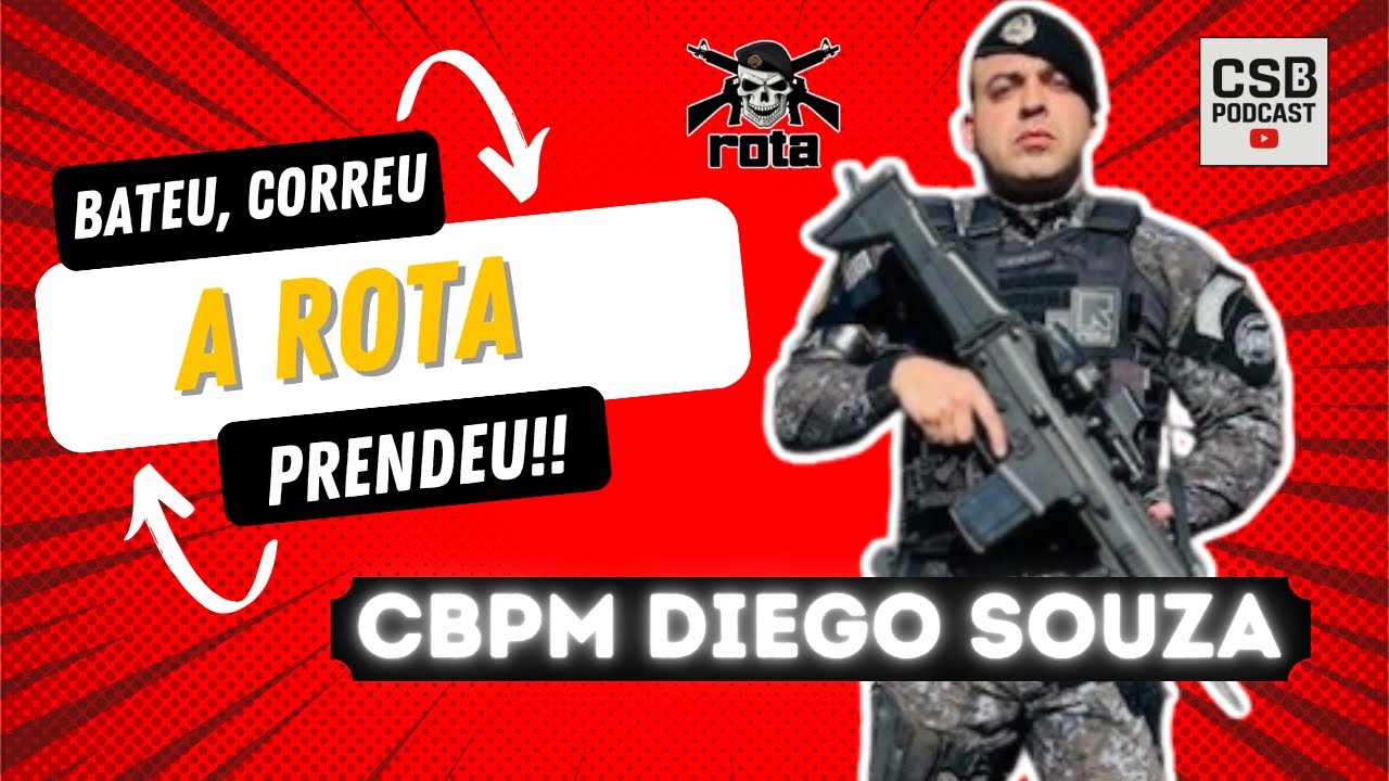 COM A ROTA É ASSIM ... BATEU ... CORREU ... PRENDEU / CBPM DIEGO SOUZA