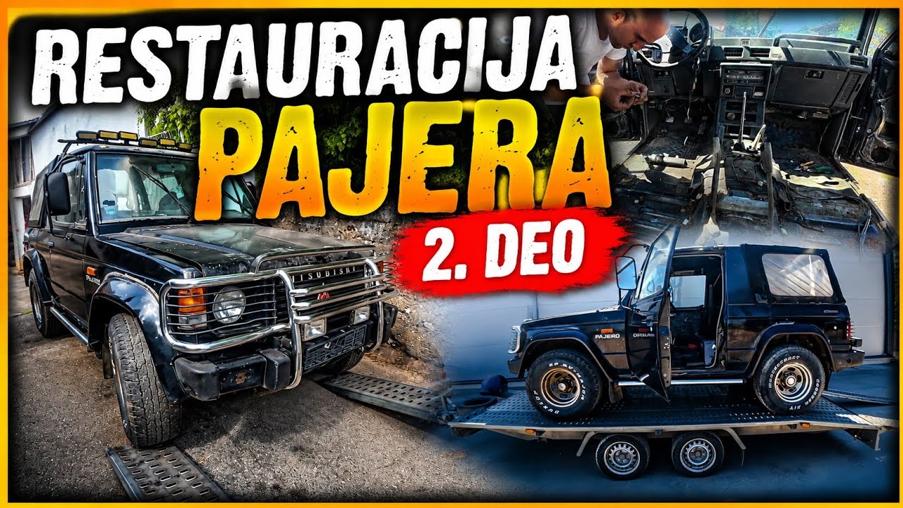 VOZIM PAJERA NA PESKIRANJE ŠASIJE! [Mitsubishi Pajero mk1 Cabrio]