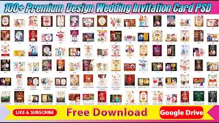 Wedding Invitation Card PSD FREE Download 2026 | 100+ Editable Photoshop Invitation Templates (HD) Update