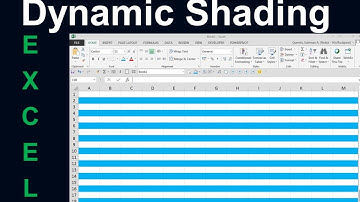 Excel Dynamic Shading for complicated spreadsheets