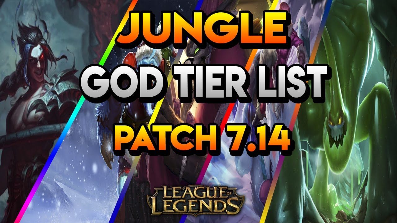JUNGLE GOD TIER LIST PATCH 7.14 - MEJORES JUNGLAS DEL PARCHE 7.14 LEAGUE OF LEGENDS