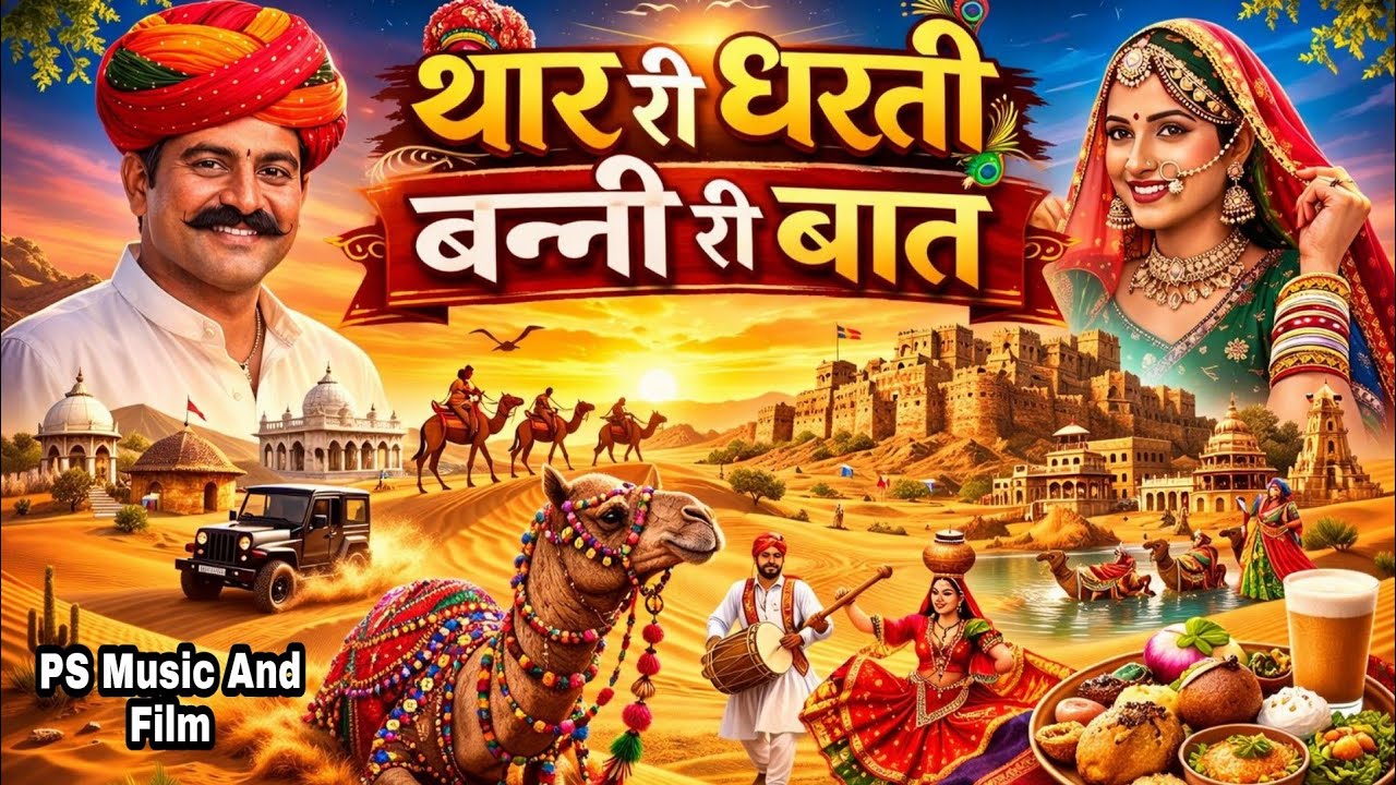 थार री धरती, बणी री बात | Traditional Rajasthani Love Song | PS Music Studio and Films