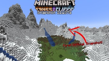The First Official Snapshot With Moutains! Minecraft 1.18 Snapshot 21w37a