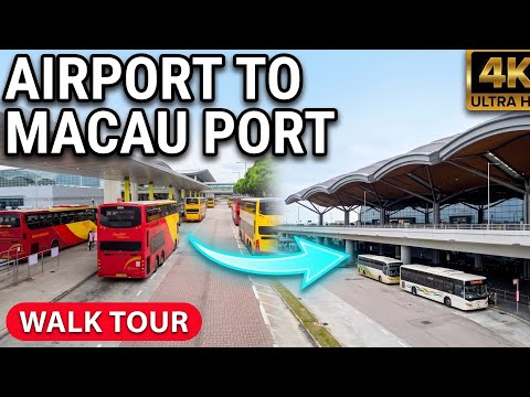 📍How to get there!? HKIA, TERMINAL1 to HK HZMB Macao Port via, Macau Hk Airport Direct bus Service.