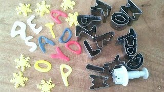 How To Use Alphabet Cutters For Making Fondant Letters