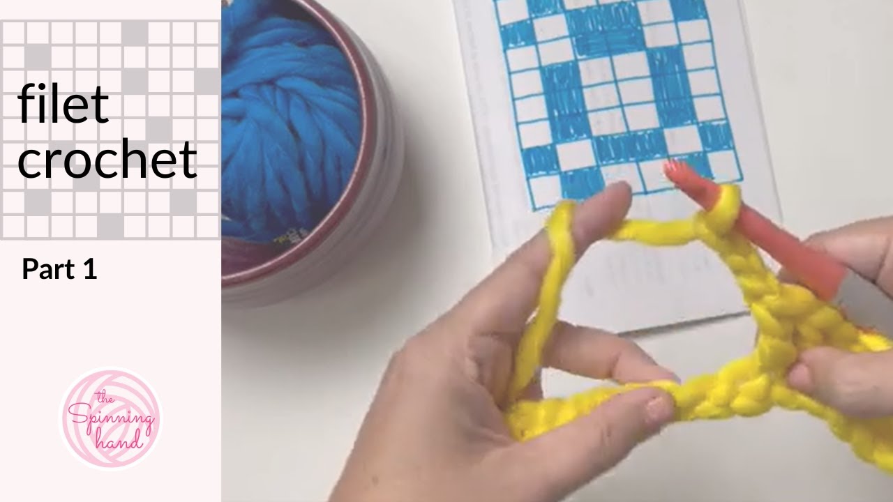 Filet crochet tutorial | How to read a crochet chart when the 1st ...