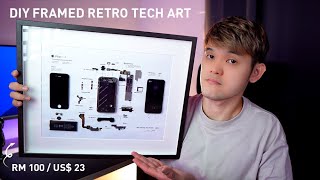 DIY Framed Retro Tech Art