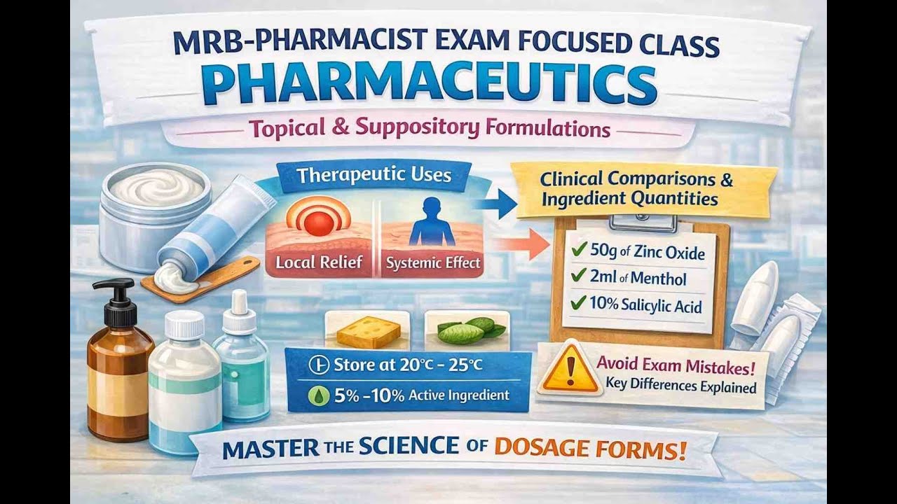 MRB-PHARMACIST EXAM FOCUSED CLASSES-PHARMACEUTICS-TOPICAL PREPARATION