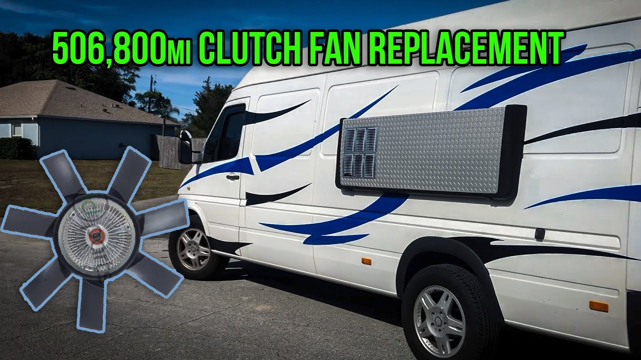 Seized Clutch Fan Removal 20022006 T1N Sprinter YouTube