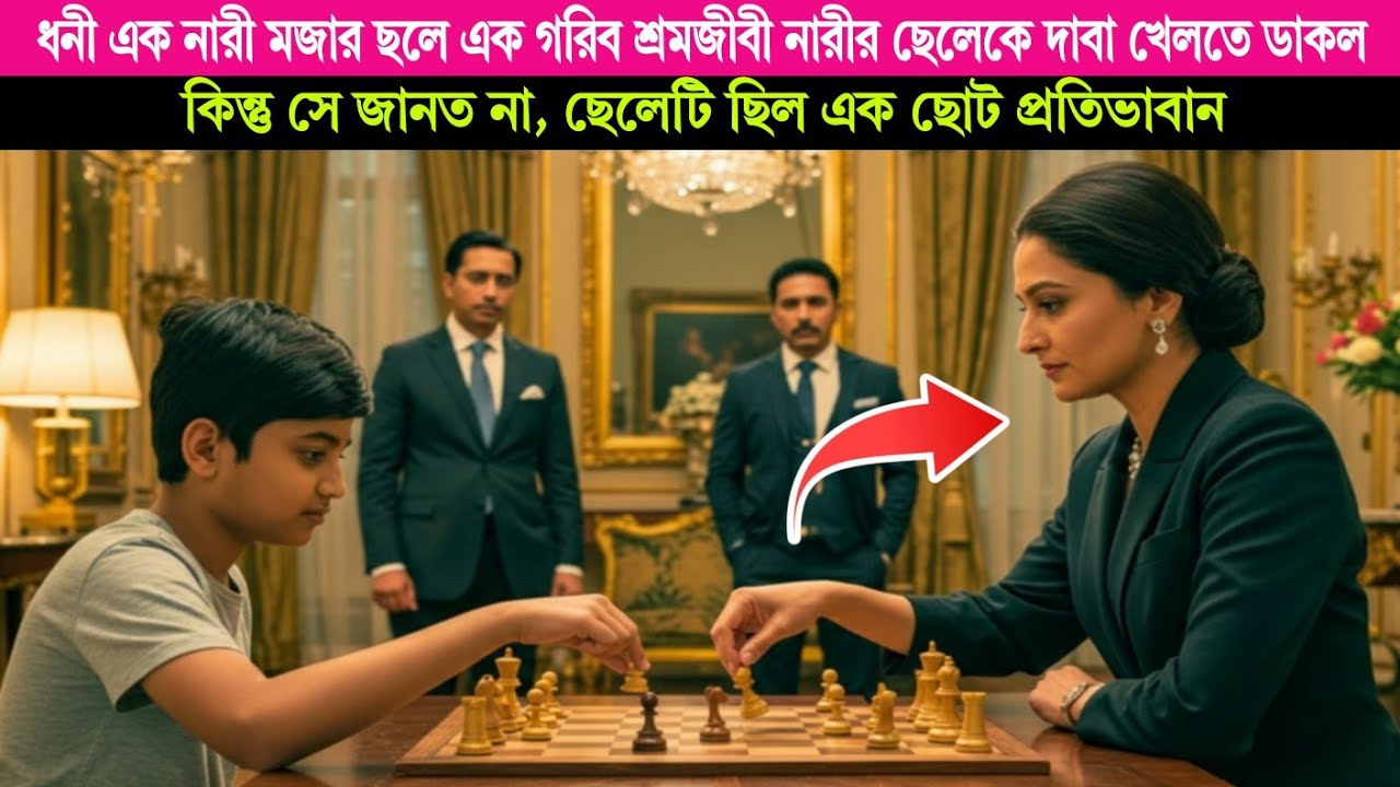 ধনী নারীর মজা, গরিব ছেলের চতুর বুদ্ধি, এক দাবার খেলায় সব হিসাব উল্টে গেল! Bangla moral story 