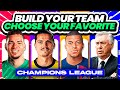 Build your team  choose your favorite player  which do you prefer quiz football trivia 2024