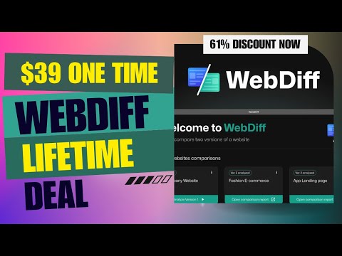 😱WebDiff Lifetime Deal |STOP Breaking WordPress Sites After Update | $39 Lifetime Deal | 61% Off Now