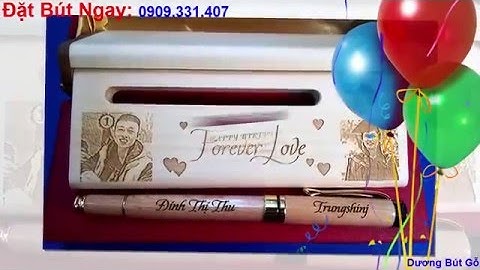 Quà tặng Bút gỗ khắc tên đẹp nhất | Chạm Khắc Yêu Thương