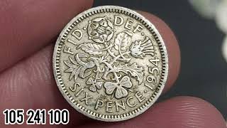 SIXPENCE 1954 COIN VALUE + REVIEW