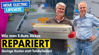 Wie man EAuto Akkus repariert   So sieht die Zukunft aus. Tesla Batterie Reparatur bei RPR Motors