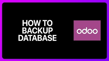 How To Backup Odoo Database Tutorial