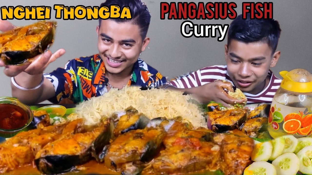 NGAHEI THONGBA||pangasius fish curry||manipuri mukbang|| manipuri style nga thongba||ngahei mukbang🤤