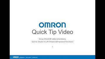 OMRON Sysmac Studio EtherCAT Redundancy